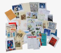 An extensive collection of French restaurant menus and other related ephemera, mid/late 20th century