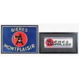 Vintage Bieres Montplaisir advertising signs (2)