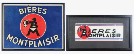 Vintage Bieres Montplaisir advertising signs (2)