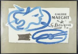 After George Braque- Galerie Maeght exhbition poster 1950