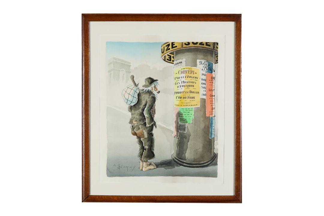 Boris O'Klein (French, 1893-1985) Dirty Dogs of Paris, with three by other artists (4) - Image 3 of 4