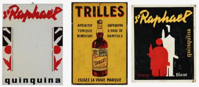 Four French Quinquina advertising signs (4)