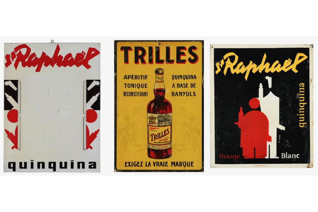 Four French Quinquina advertising signs (4) - Image 1 of 5
