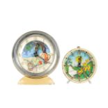 Two French 'Jaz' automaton nursery alarm clocks, circa 1950's (2)