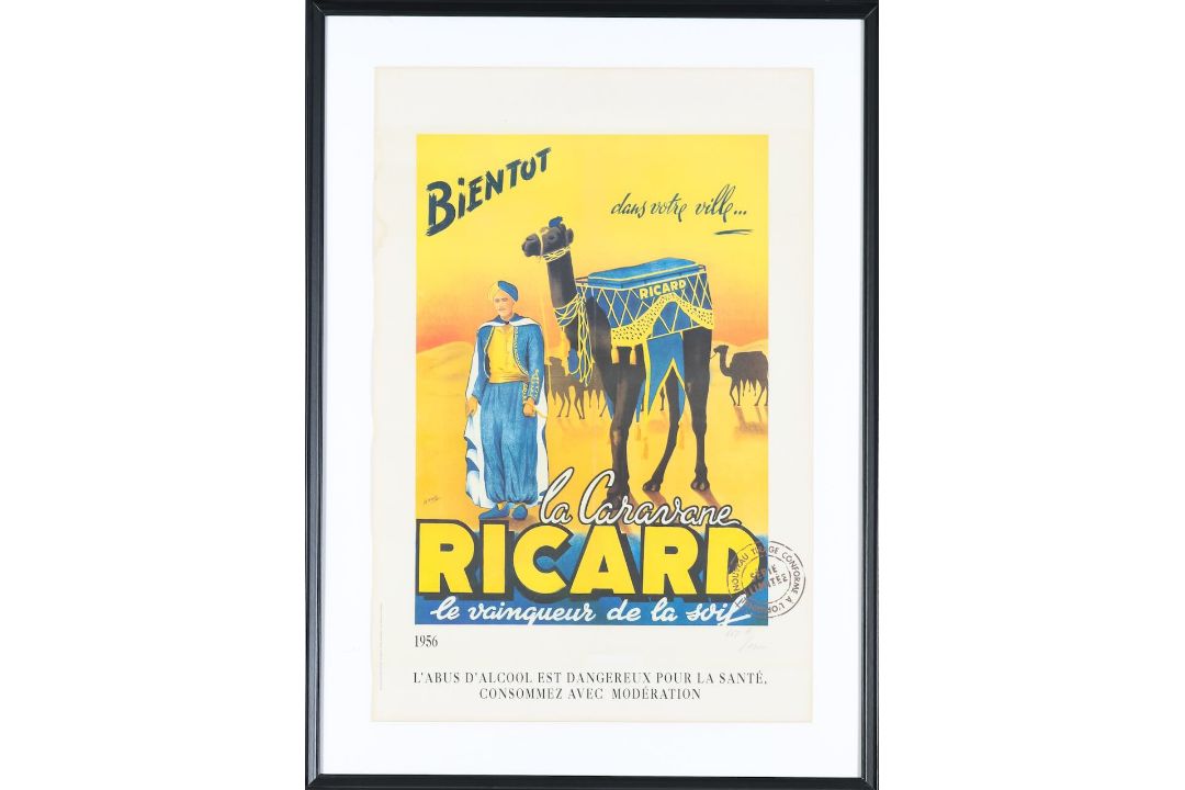 A collection of six French Ricard advertising posters, c.1950's - Image 3 of 7