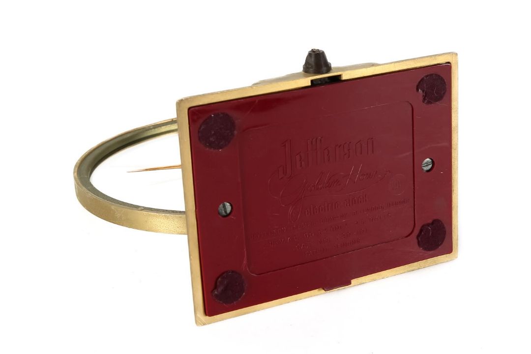 An American Jefferson 'Golden Hour' electric mystery clock, circa 1950's - Image 2 of 2