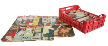 A collection of Paris Match weekly magazines, circa 1950's/60's, with other publications (qty)