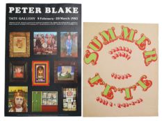 Peter Blake Exhibition poster, Tate Gallery 1983; with another (2)