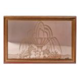 A large wall mirror, 20th century