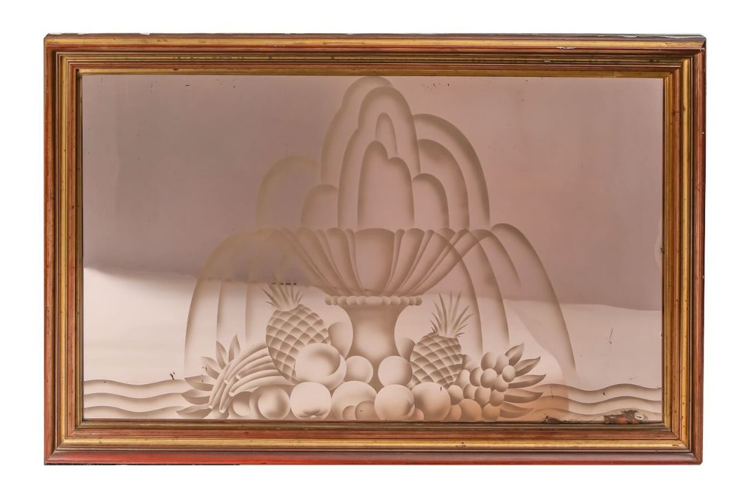 A large wall mirror, 20th century
