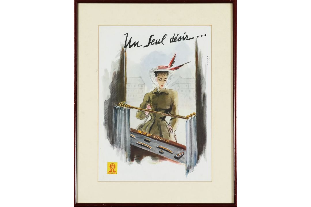 French mid 20th century beauty & cosmetic advertising prints (4) - Image 3 of 5