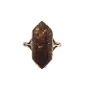 A Scottish hard stone dress ring