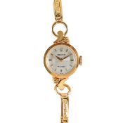 An 18ct gold Rolex manual wind lady's wristwatch