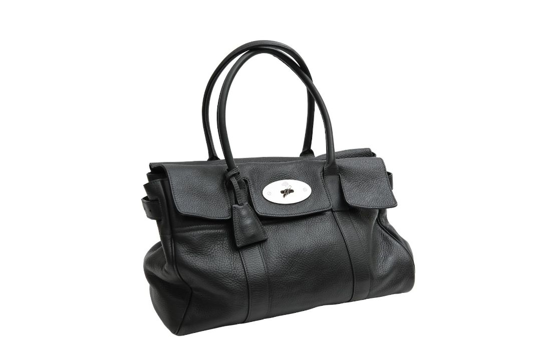 A Mulberry 'Bayswater' Charcoal Grey Oak leather handbag - Image 2 of 11