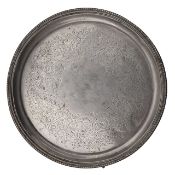 A Victorian silver waiter