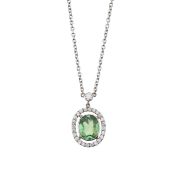 A demantoid garnet and diamond necklace