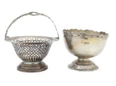 A Victorian and a George V pedestal bowl