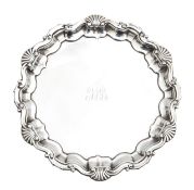 A Victorian silver waiter