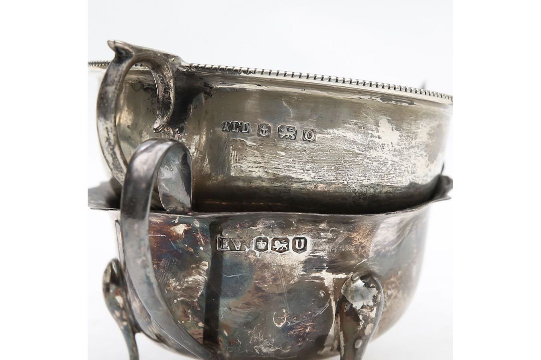 Two silver sauceboats, and a cream jug - Image 2 of 3