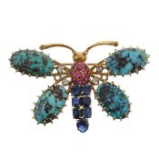 A French butterfly brooch