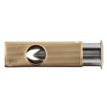 A 9ct gold cigar cutter