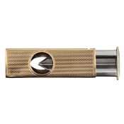 A 9ct gold cigar cutter