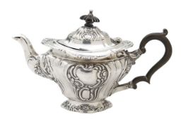 An Edward VII silver teapot