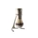 A Christopher Nigel Lawrence silver shaving brush and stand - Image 1 of 2
