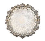 A Scottish William IV silver salver