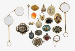 A group of Victorian and later costume jewellery