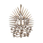 An Indian diamond pendant