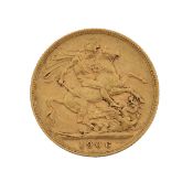 An Edward VII 1906 gold full sovereign