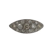 A diamond set panel ring