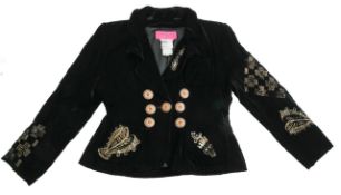 A Christian Lacroix black silk velvet jacket
