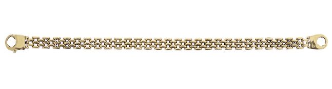 A 9ct gold gate link bracelet