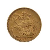 A Victorian 1892 gold full sovereign