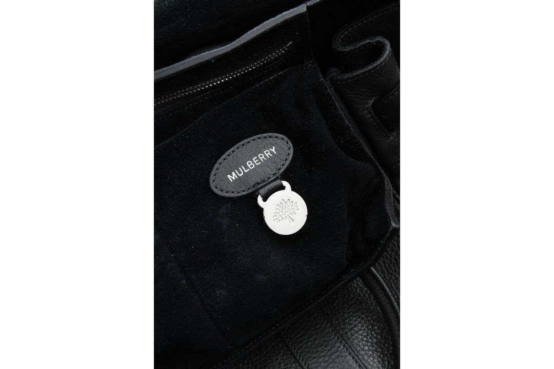 A Mulberry 'Bayswater' Charcoal Grey Oak leather handbag - Image 3 of 11