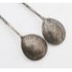 A Russian silver tray and a pair of teaspoons - Image 2 of 4