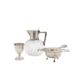 A German silver jug, two tea strainers, and an egg cup - Image 2 of 3