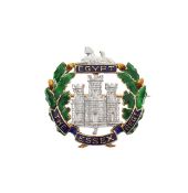 An enamel Essex Regimental brooch