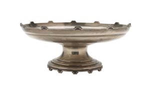 A George V silver pedestal dish