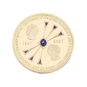 A Tristan da Cunha Elizabeth II 2007 18ct gold £5 coin