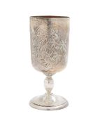 A Victorian Aesthetic period silver goblet