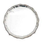 An Elizabeth II silver salver