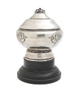 A Danish silver presentation bowl and cover