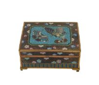 A Japanese cloisonné box