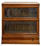 A Globe Wernicke oak two section bookcase