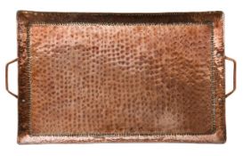 A John Pearson Arts and Crafts copper tray