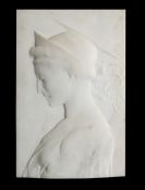 After Desiderio da Settignano, a relief marble plaque