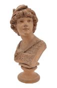 Adolphe-Jean Lavergne (French, 19th century), a terracotta bust